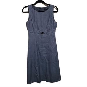 TAHARI Arthur S. Levine Gray Seeveless Sheath Dress Women’s Sz 4